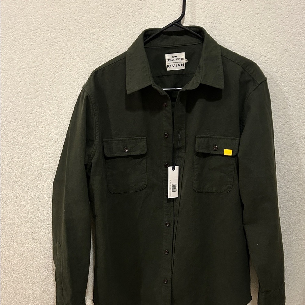 Taylor Stitch Olive Green Rivian Workshirt